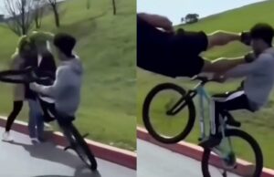 Gast maakt einde aan trend van snotjoch die met wheelies wandelaar stuipen op het lijf jaagt