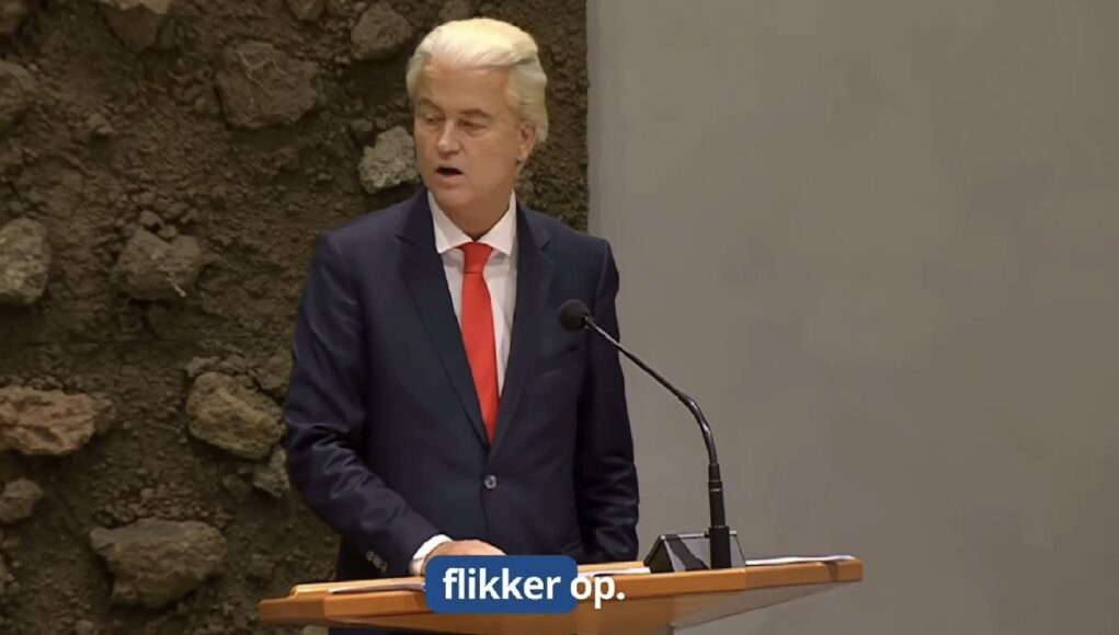 Geert flikker op