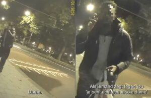 Vrouw filmt angstaanjagende confrontatie met man op straat in Amsterdam: ‘Ik ga je verkr%$ten!’